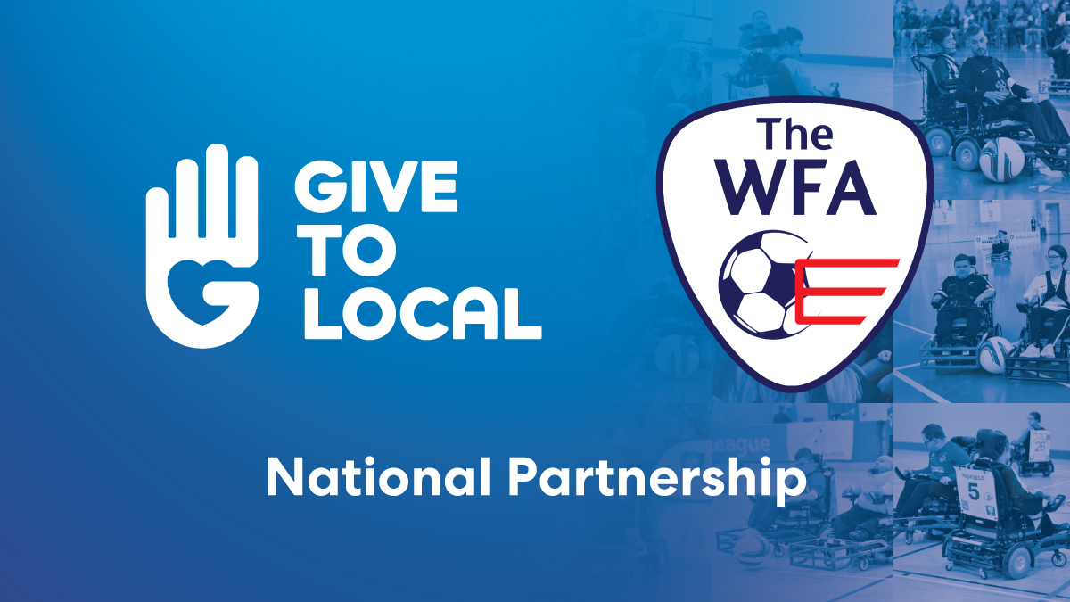 NATIONAL PARTNERSHIP | <a href="/The_WFA/">The WFA</a> 

We’re proud to be partnering with The Wheelchair Football Association in 2021 to support their community clubs across the board.

ANNOUNCEMENT: givetolocal.com/articles/givet…