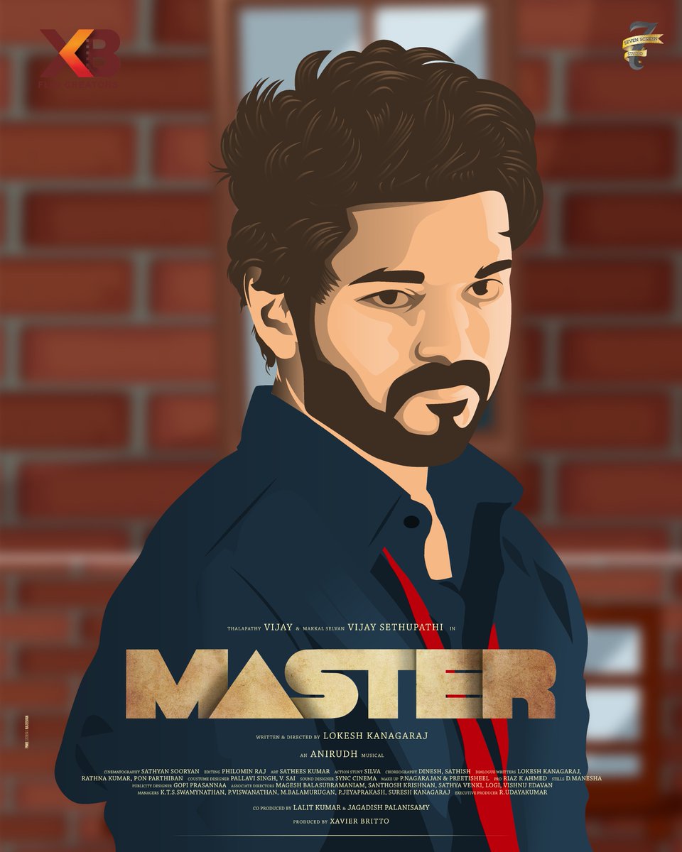 Movie poster design <a href="/actorvijay/">Vijay</a> #Vijay #vijayfanswantvalimaiupdate #VijaySethupathi #MasterTheBlaster #posterdesign #vectorart