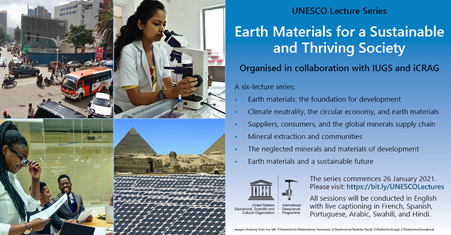 Researchirel's tweet photo. SFI Research Centre @iCRAGcentre has launched a @UNESCO lecture series on resources and sustainability, beginning online TODAY at 1pm, and running for six weeks. Register now at https://t.co/PEEjLva25p Read more here: https://t.co/U4XruobW7f https://t.co/lTbVnlp8hS