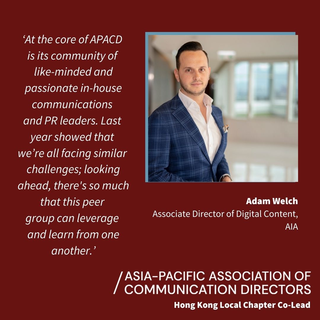 APACDonline's tweet photo. A warm welcome to our new Hong Kong chapter co-lead, @AdamDWelch! https://t.co/B3ZHMl3teG