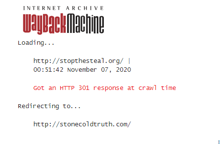 And yes, Stone did come up with the "Stop The Steal" movement in 2016 & they pulled the same sh*t w/ Ali Alexander taking the "helm" in 2020 but here's a fun fact:In 2016, they used  http://stopthesteal.org  which Stone owned but in 2020 moved to  http://stopthesteal.us 