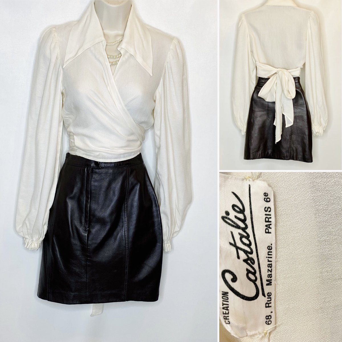 GeorginasVintag's tweet photo. Stunning vintage tie up blouse, with fab dagger collar around a size 10/12 but the waist can be tied in to wherever you need it. £29 including uk 🇬🇧 p&p
#georginasvintage #etsyseller #etsyshop #70sblouse #daggercollar #frenchblouse #wraparoundblouse https://t.co/kuTTFKbQsT