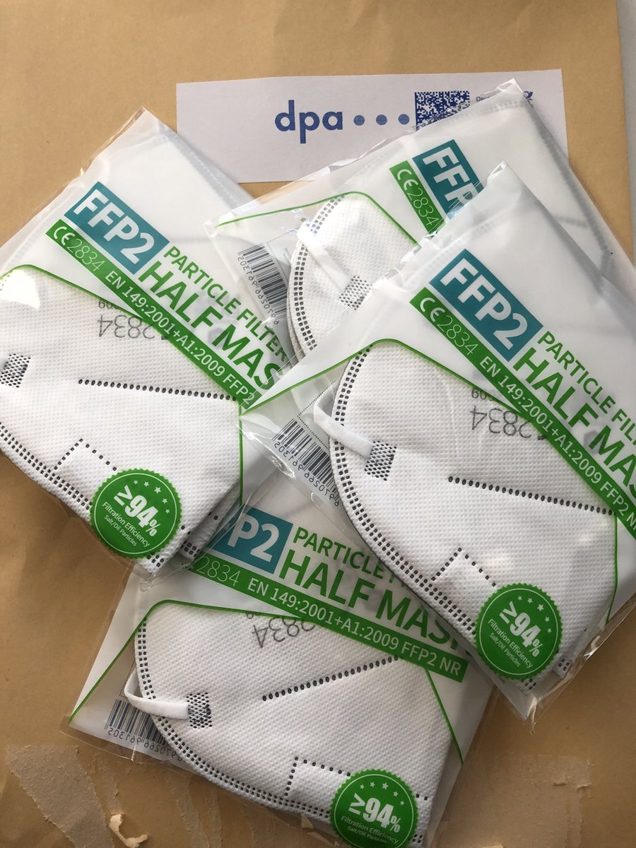 Vorbildlicher Arbeitgeber - vielen Dank für die #FFP2-Masken! <a href="/newsaktuell/">newsaktuell</a> <a href="/dpa/">dpa</a>