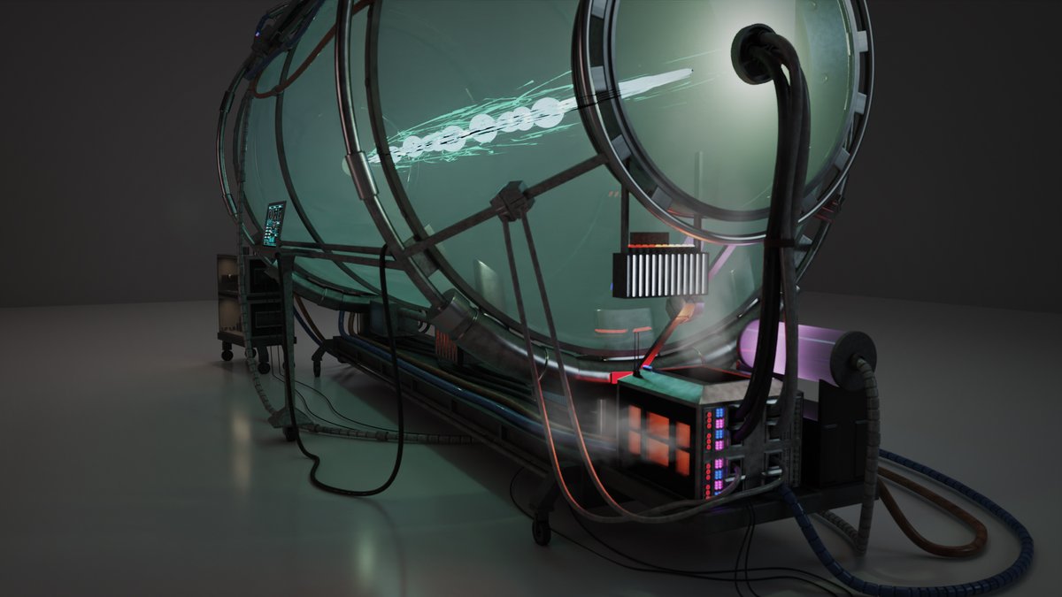 Latest 3D work. Some kind of energy generator tube thingy.

#blender #Blender3d #energy #tube #thingy