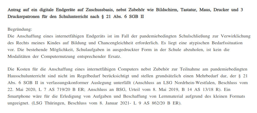 BastaBerlin's tweet photo. Für alle Menschen in #HartzIV und mit schulpflichtigen Kindern:
Hier ein Musterantrag zum Einreichen beim #Jobcenter für einen (Schul-)Laptop (danke an @hatho05)

Bitte teilen und weiterreichen:
https://t.co/IN4HF3cm3U https://t.co/7tfil02IRP