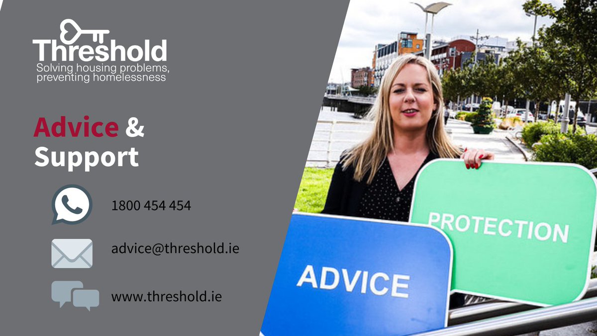 In normal times, Threshold would be providing face to face appointments at our weekly clinic in #Limerick. We continue to provide advice and support by 📞phone, 📨 email or 💬 webchat. 
Get in touch when you need our help. 
#lovinlimerick