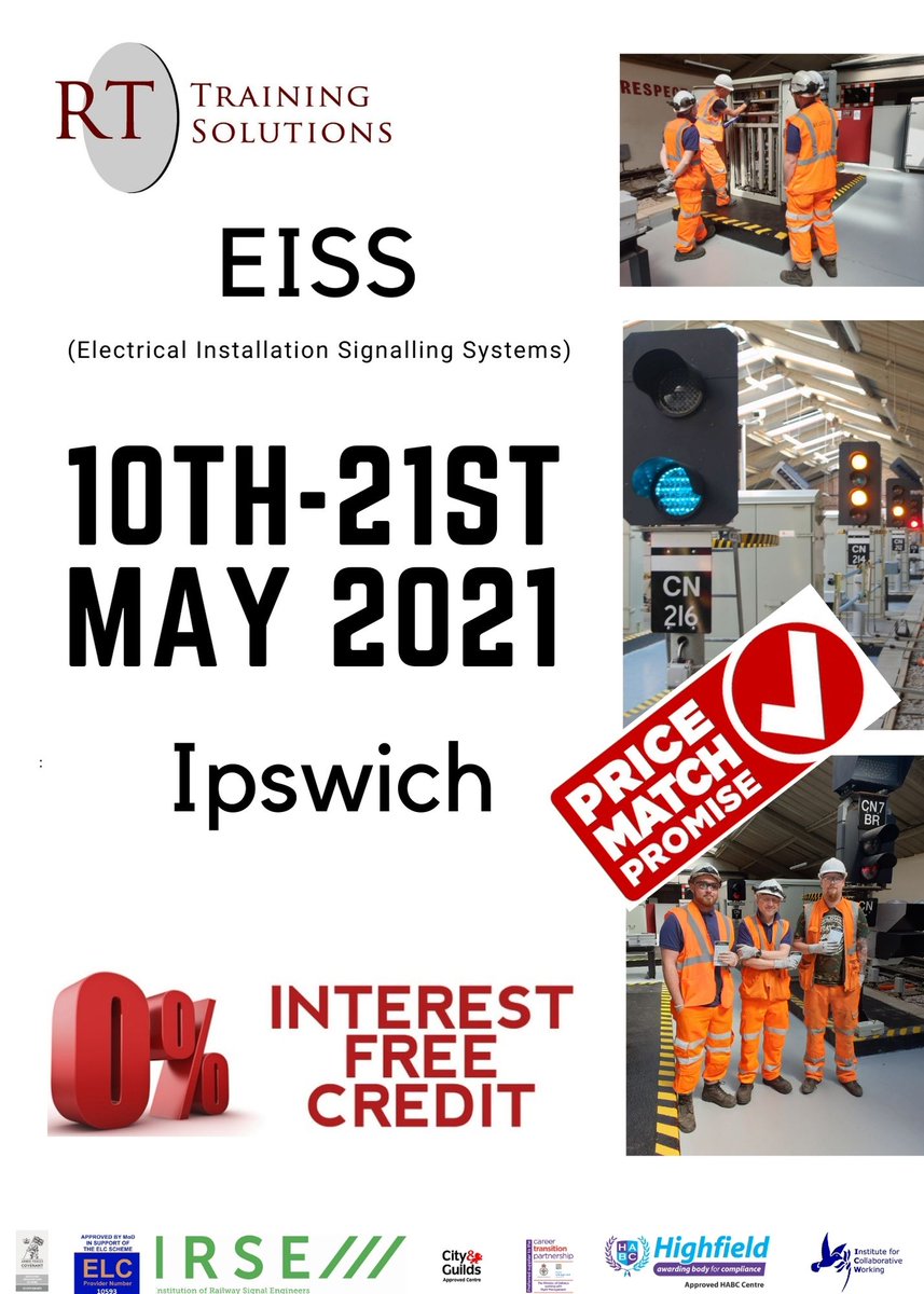 RTTSolutions's tweet photo. For more information please send 'EISS' to: info@rttsolutions.co.uk

#EISS #signalling #Ipswich #Suffolk #May #training #education #learning #UK https://t.co/CWVcpBOSpw