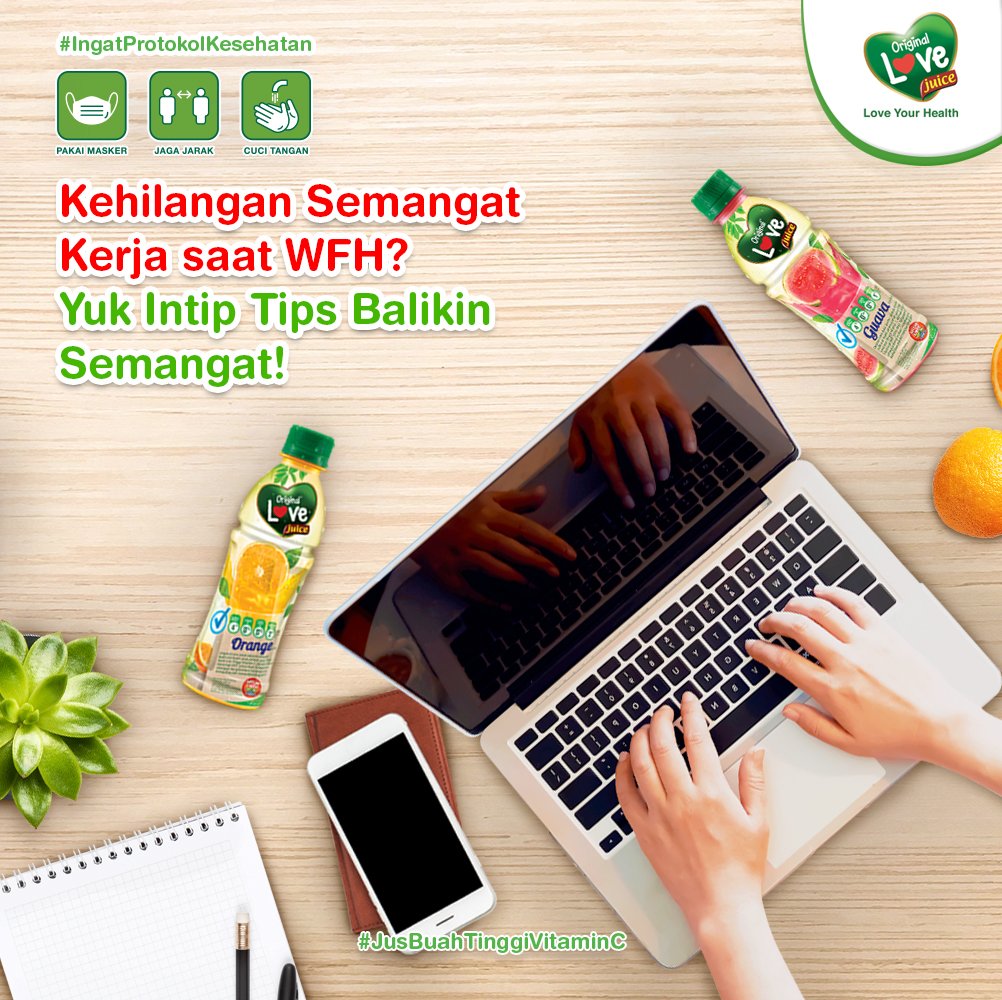 Mood naik turun selama WFH, atau kadang ngerasa bosan dan gak semangat mengerjakan tugas sesuai deadline?
Ngerasa produktivitas kerja jadi turun selama #KerjaDariRumah?
Simak nih tips anti mager yg dijamin efektif dari #LoveJuice https://t.co/0vAdRbGSG9