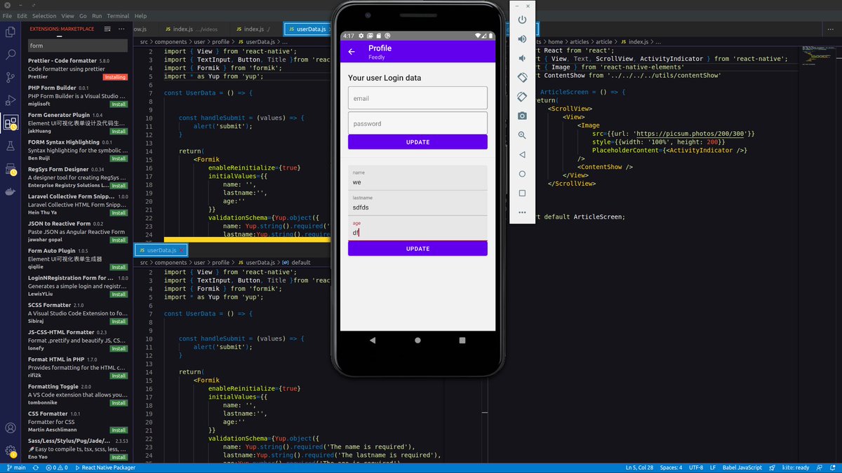 Day 3⃣ #100DaysOfCode 

👨‍💻 Ever bored of writing repititive stuff while doing form validations and handling submissions, use Formik by <a href="/formiumhq/">Formium</a>, spend less time writing states and handling changes.
#developer #javascript #WebDeveloper
#js #learning #DEVCommunity #ReactJS