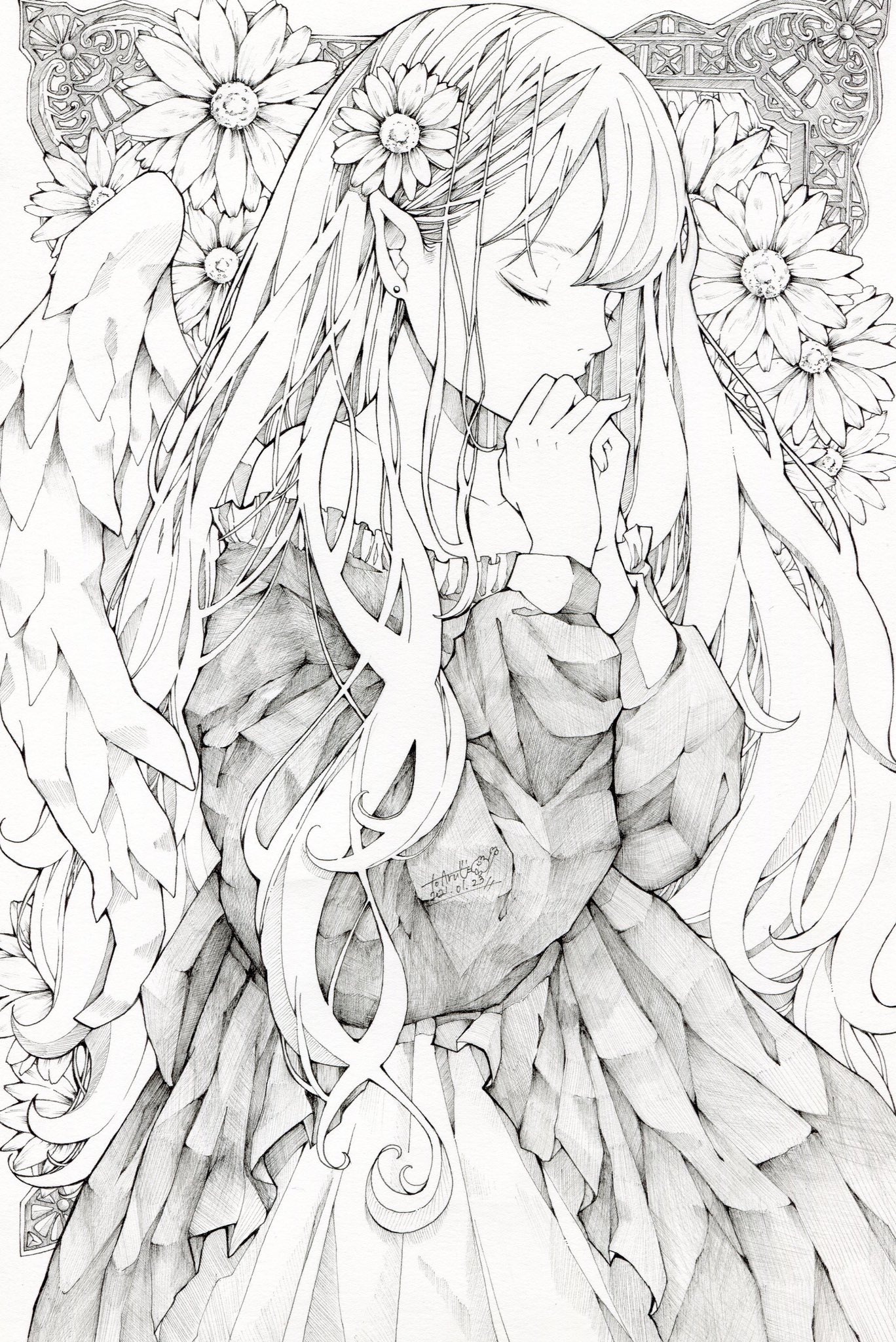 とあるお茶 アナログ線画 T Co Jq0r965er7 Twitter