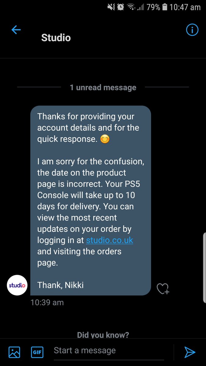 98elsa's tweet photo. @Danny97552081 @ADCgaming_ @jawsworth @scarecrow234 @James34897166 @Uwes28313679 @Khan_Imran_S @Jaydeee1992 @SupremeNinja2 @KaneSamuel4 @manutdfolk @ReaveyTim @m4ttbb @JordanAimee_ @AnatolyDiatlov @jack990515 @SukhiS1_ @DrRajthala @PS5UKStock @spieltimes @Ps5StockUK3 @StockInformer @PS5StockAlerts @PS5StockNews_ For anyone who bought from ace/studio, the December delivery date is definitely wrong 😊 https://t.co/sc7EuSk2I4
