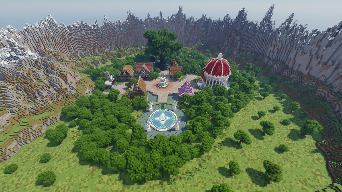 kuma1917's tweet image. 本日は街の拡張を行っていました。

作成したのはスタッフの方です
いつも助かってます(__)

#マイクラ
#Labyrinth
#skript
#RPG