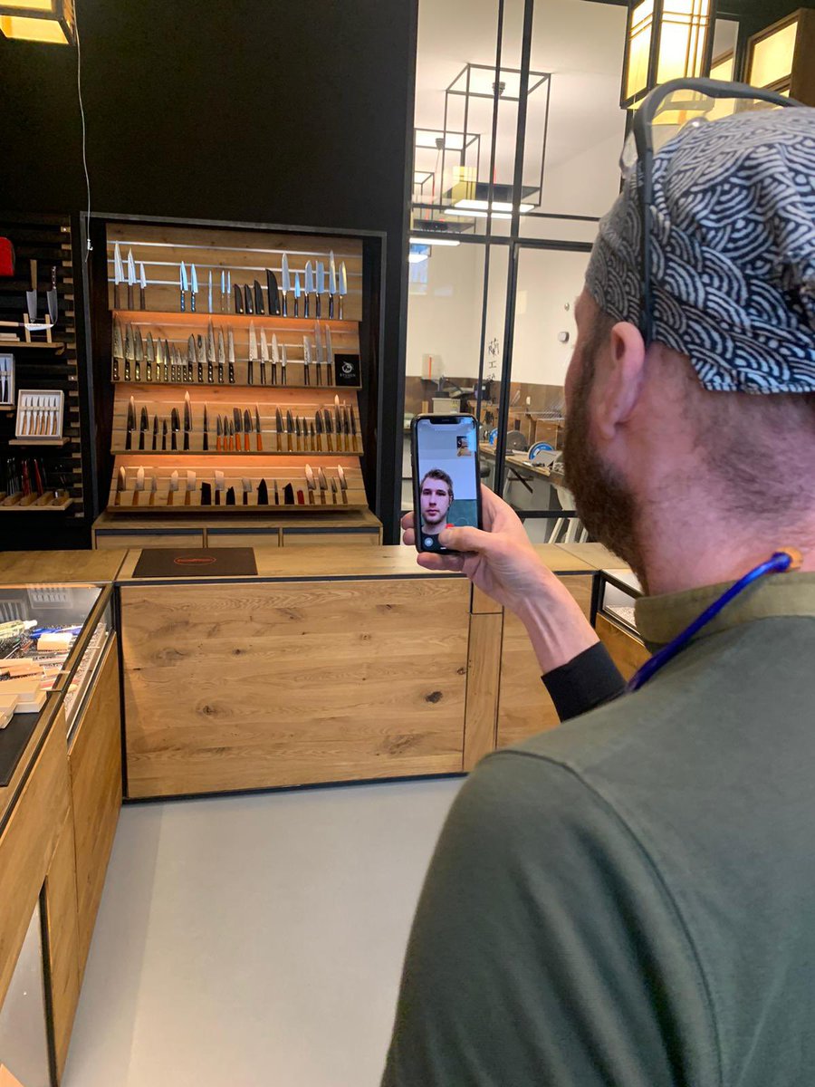 Nowadays we meet online. Thank you <a href="/foodinspiration/">Food Inspiration</a> #meet #interview #online #sharing #knife #knowledge #rangelrooij #trends #future