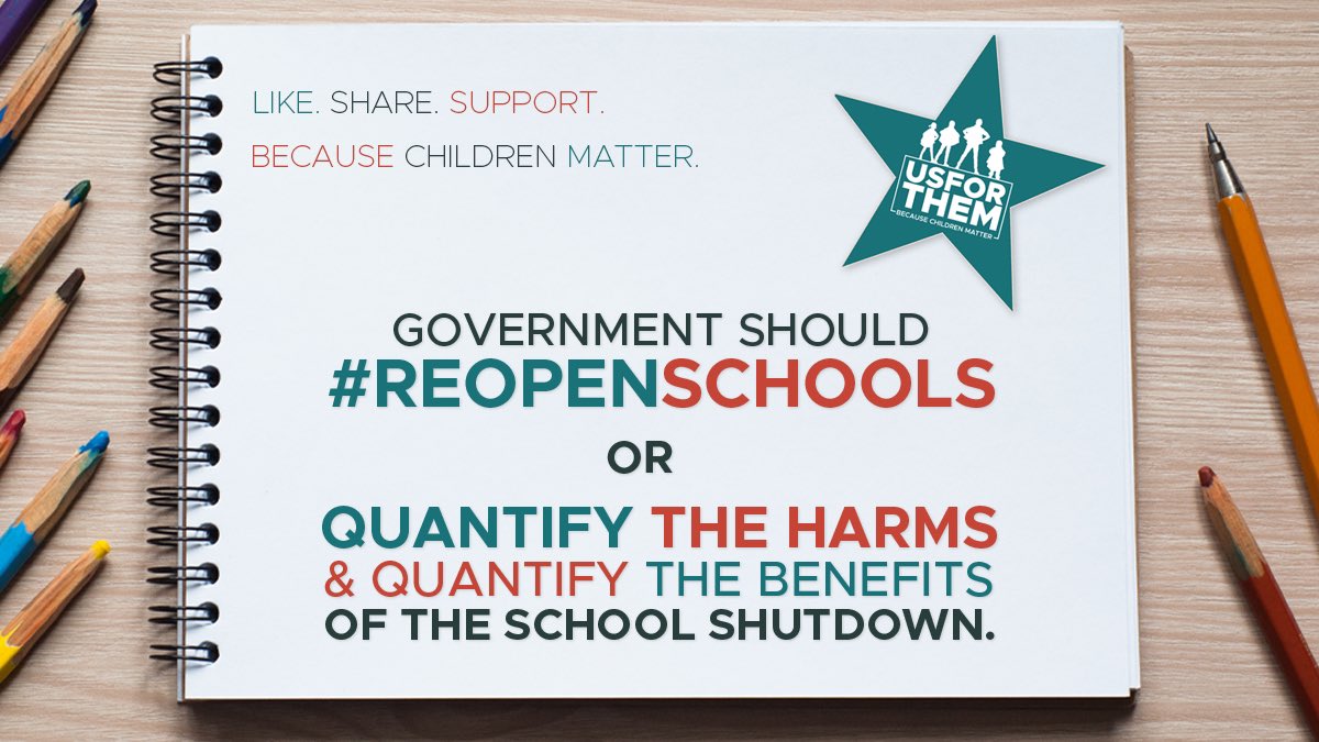 Join tens of thousands of parents across the UK by 👇

✅Sharing this image TODAY with everyone you know

✅Asking friends &amp; family TODAY to help

✅Contacting your MP TODAY using the templates on our website

✅Joining us TODAY: usforthem.co.uk

#REOPENSCHOOLS⭐️

(2/2)