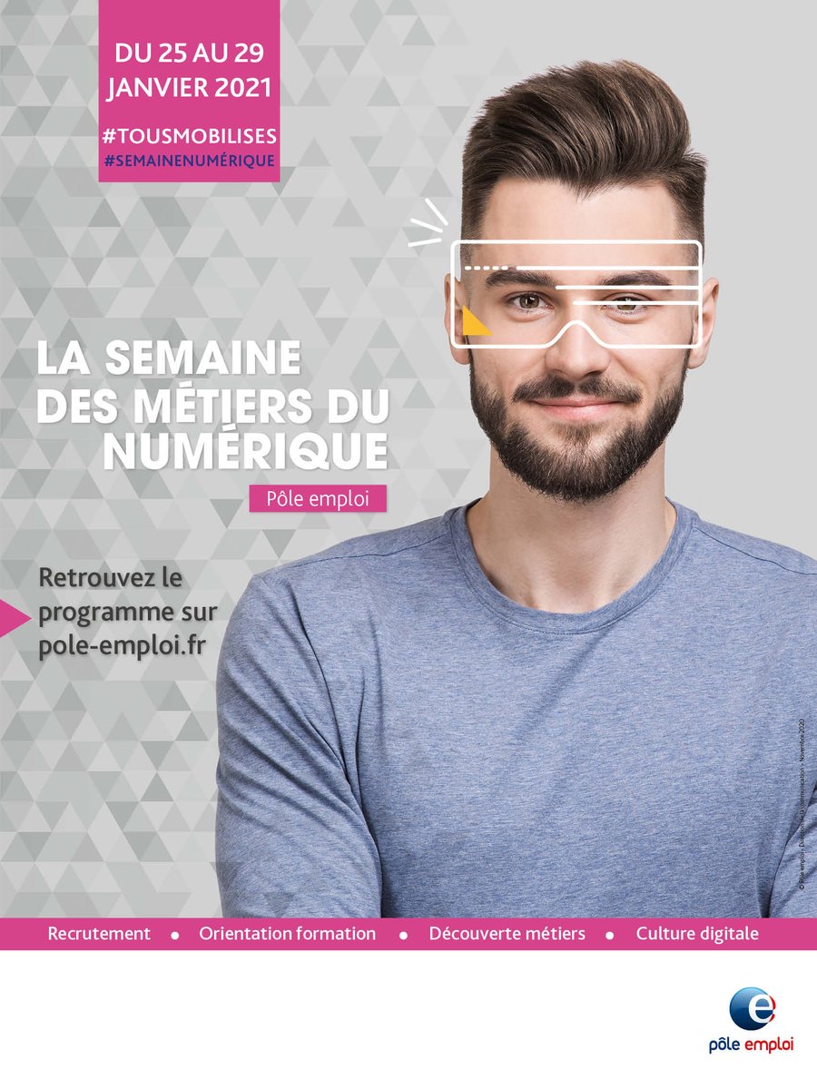 Participez à la semaine des métiers du #numérique ! 
Organisée par notre partenaire @Poleemploi_oc 

Voici le lien du programme :  
pole-emploi.fr/region/occitan…