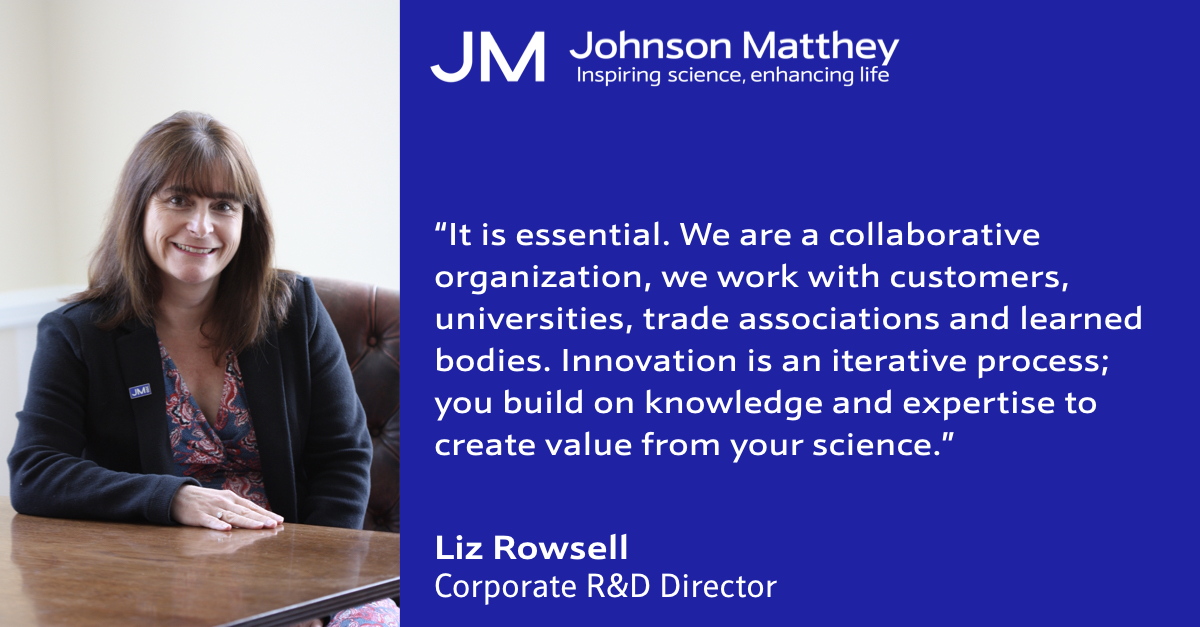 “You must start to engage women in science at a very early age.”

Our Corporate R&amp;D Director, Liz Rowsell, shares insights into her career at JM, using her experience to help drive innovation in #Pharma and her advocacy for #WomenInSTEM with @CKHGlobal: chemicalsknowledgehub.com/article/drivin…