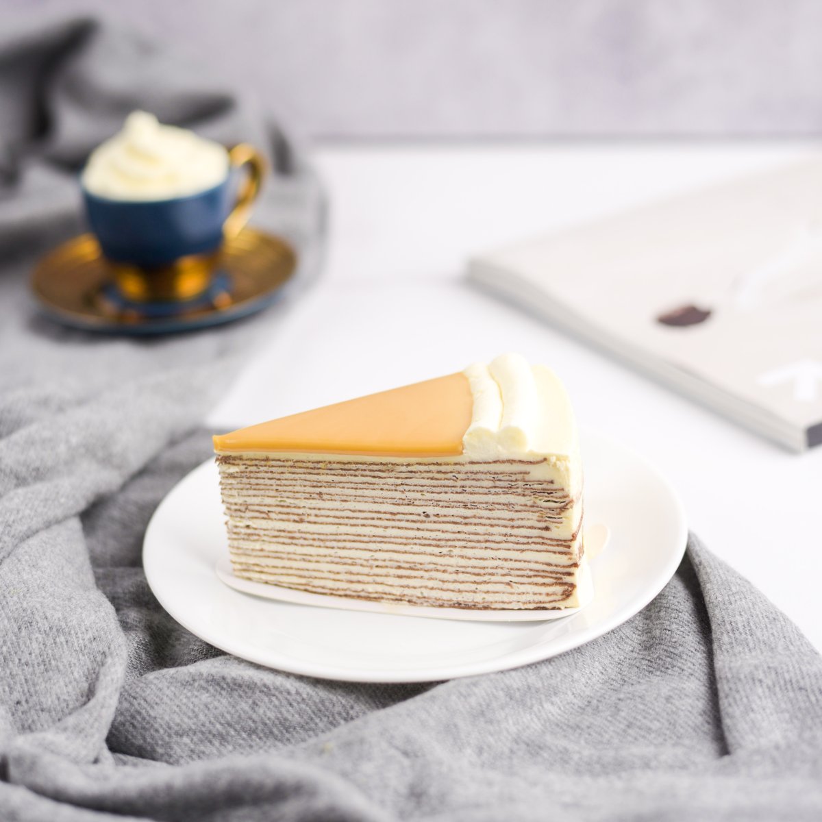 Tswirlcrepe's tweet photo. Ease into work with T-Swirlβs brand new Salted Caramel Mille Crepe Cake. It is rich and aromatic, blended with the epic caramel and whipped cream combination. Order now from your nearest T-Swirl Crepe location. β¨π
#tswirlcrepe #japanesefood #japanesecrepes https://t.co/DWnT928c1n