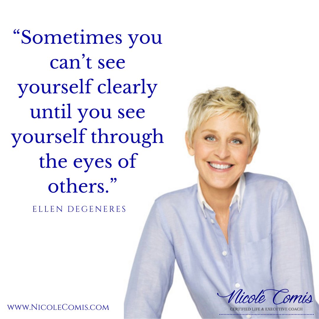 I have my clients do an exercise to see how the people in their lives see them. It's POWERFUL &amp; it's one of the many awesome things we'll be doing in my upcoming group coaching program. 

Learn more at bit.ly/2VBxFmZ 

#EllenDeGeneres #Ellensbirthday #lifecoach #happy