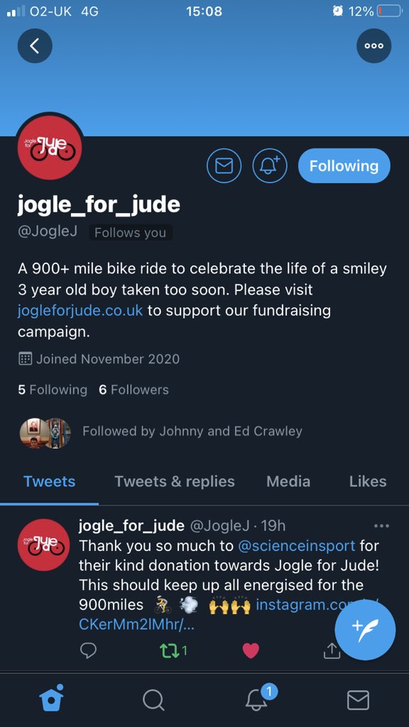Can everyone following please follow <a href="/JogleJ/">jogle_for_jude</a> and retweet🙏 it’s a fantastic cause to raise as much money 💰 for <a href="/thegrandappeal/">The Grand Appeal</a> 🙌🙌