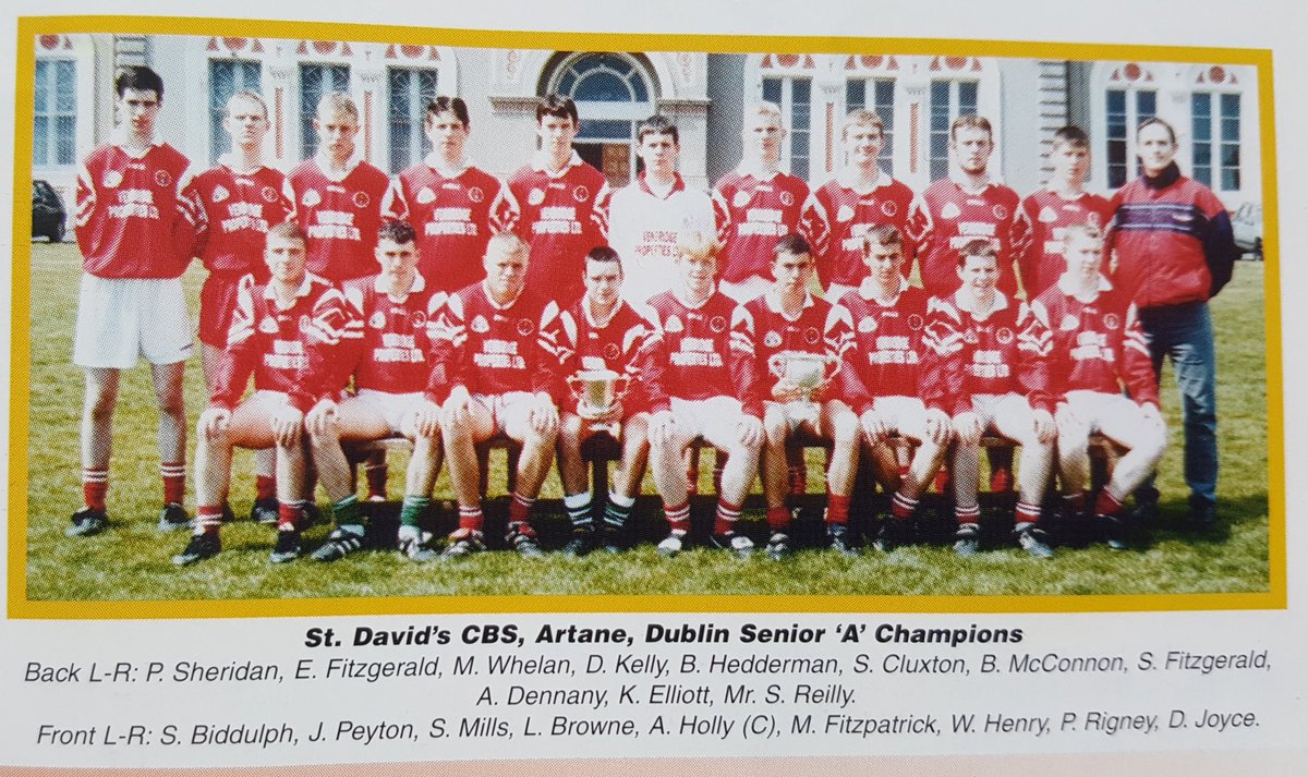 GaaCollector's tweet photo. A good year for @stdavidscbs winning 3 titles. Some well known names there. @ParnellsGAA #gaa #gaaprogrammes #gaacollector https://t.co/CgwgVrVAdX
