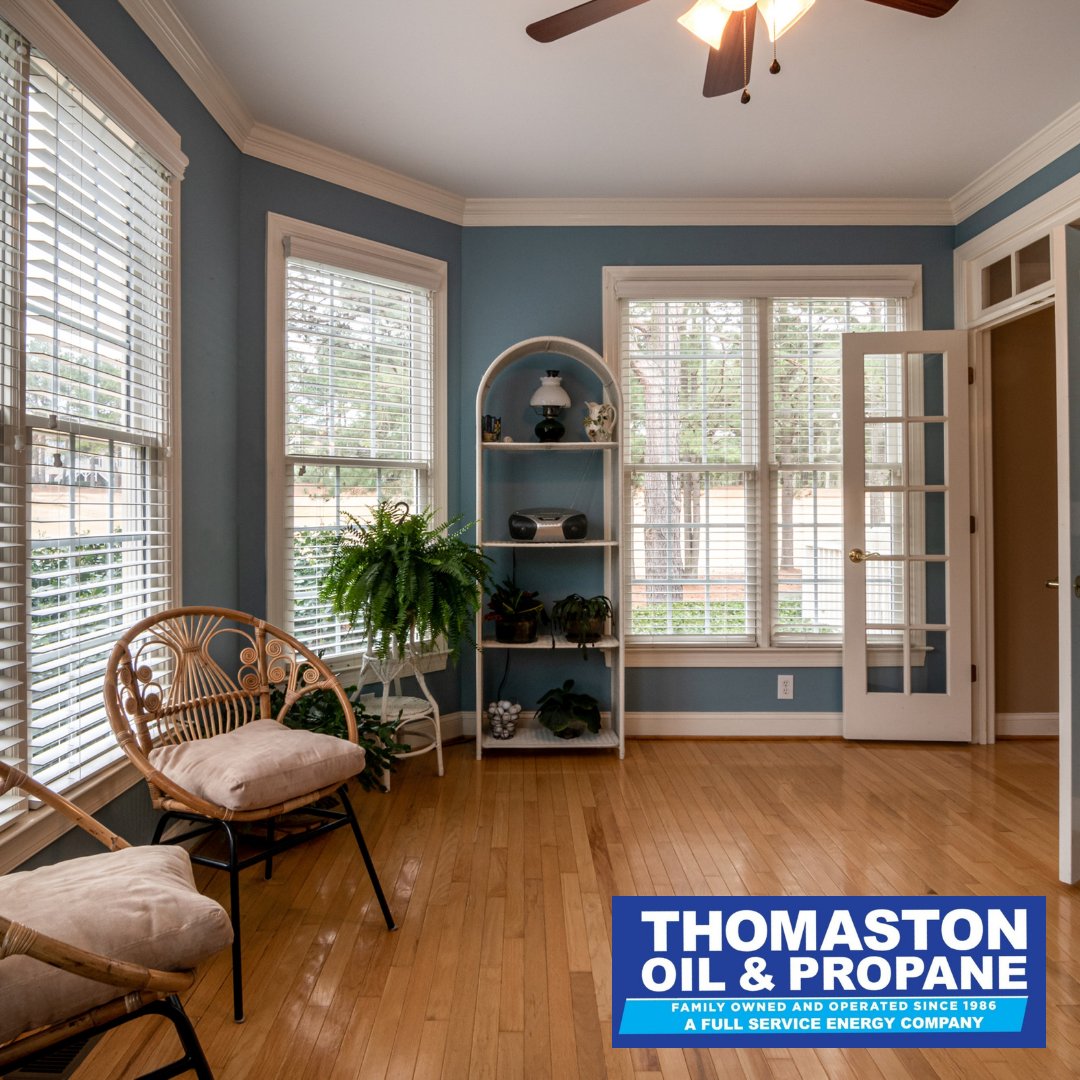Use ceiling fans to direct warm air downward and improve #AirCirculation.
 #ThomastonOil #Thomaston #CT #Connecticut #LitchfieldCounty #HVAC #Heating #Cooling #AC #HVAC #HeatingOIl #AC  #CeilingFans #AirCirculation