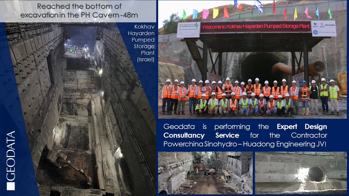 geodata_tw's tweet photo. Kokhav Hayarden Pumped Storage Plant (Israel) - Reached the bottom of excavation in the PH Cavern -48m

#underground #UndergroundSustainableSolution #geodata
#kokhav https://t.co/wytHJyVMfG