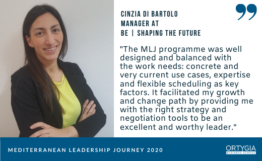 OrtygiaBS's tweet photo. Cinzia Di Bartolo is Manager at @BeTseGroup and she accepted the challenge to describe her #MLJ experience.
What are the three things she liked more about this journey?
#strategy #leadership #negotiation #executiveducation #business #management https://t.co/KCSc6fHghd