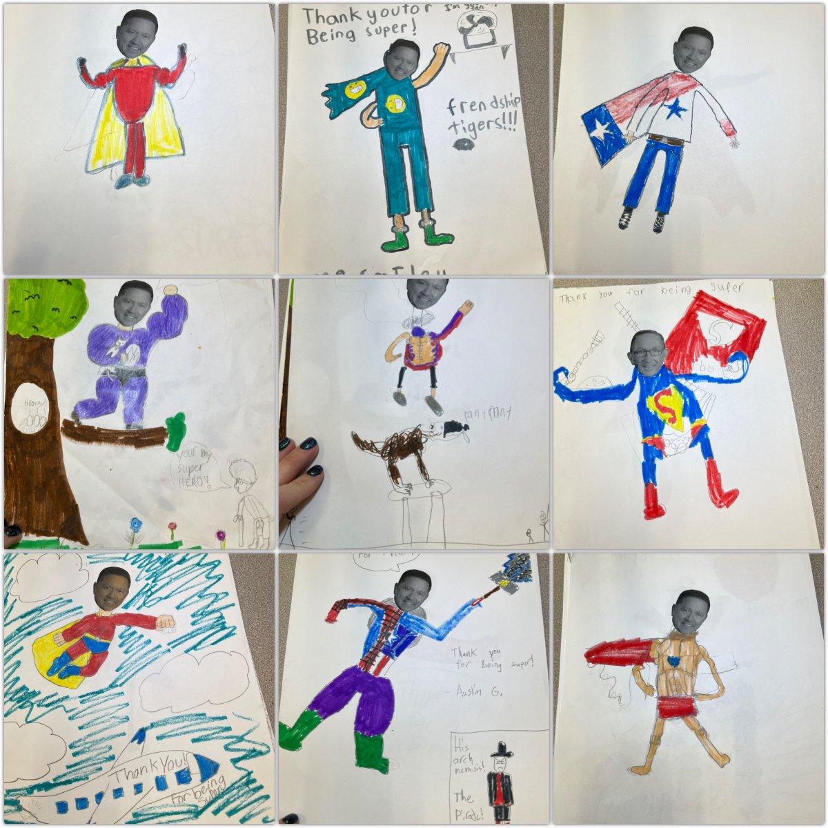uplandheights's tweet photo. In honor of School Board Appreciation Month, Mrs. Jeter’s art classes made some masterpieces! We love our FISD School Board members! https://t.co/osM4rKSQ2z