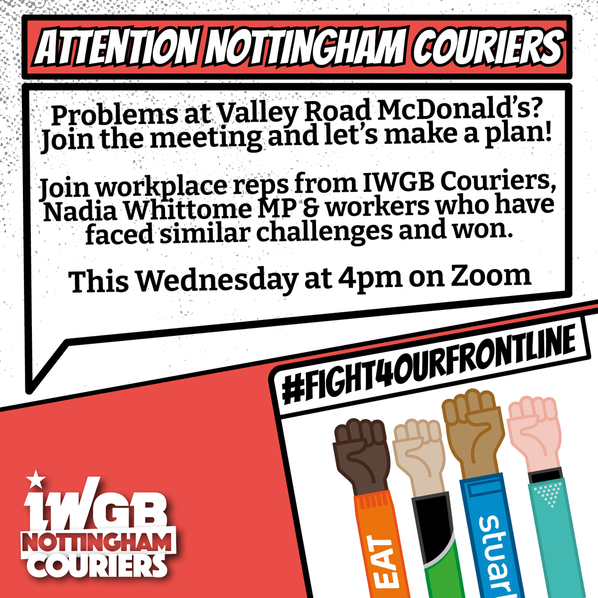 IWGB Couriers Nottingham tweet media