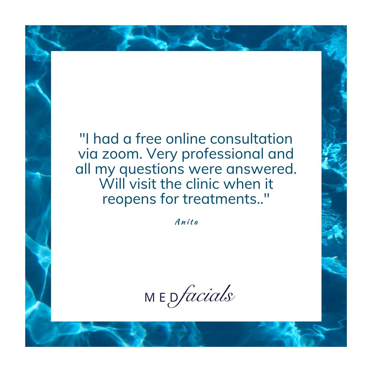 medfacials's tweet photo. We are always grateful when we get a lovely testimonial.  It's a good opportunity to say that although we are not fully open yet, you can still book a Zoom Consultation with Dr Joe so that you are ready to book your treatment when the time is right.

#Truro  #doctorledclinic https://t.co/MnWrCL4yWD