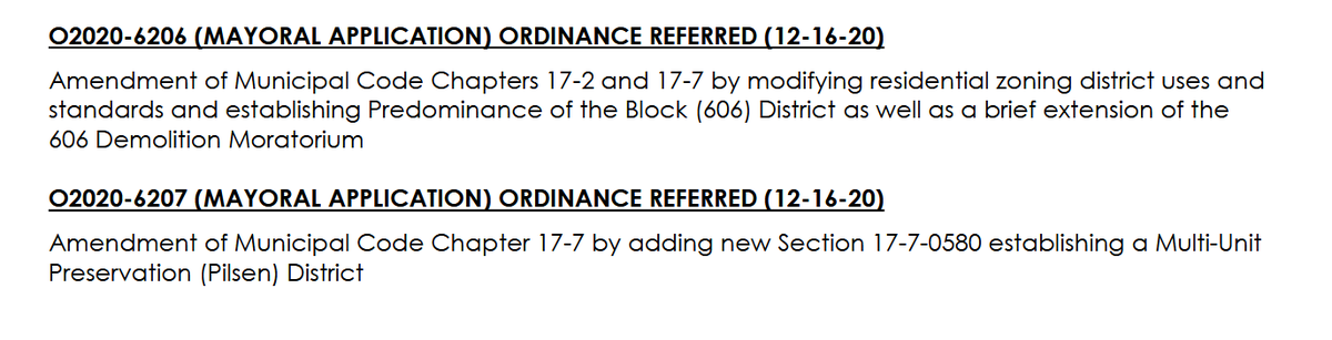 Two other late additions to the agenda seek to modify the zoning code in Pilsen and near the 606 trail.