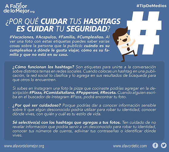 afavordelomejor's tweet photo. #AFMContigo ¿Por qué cuidar tus #Hashtags es cuidar tu seguridad?
#buenusodepantallas
#RedesSociales
#seguridad
#privacidad https://t.co/bntluwqL6w