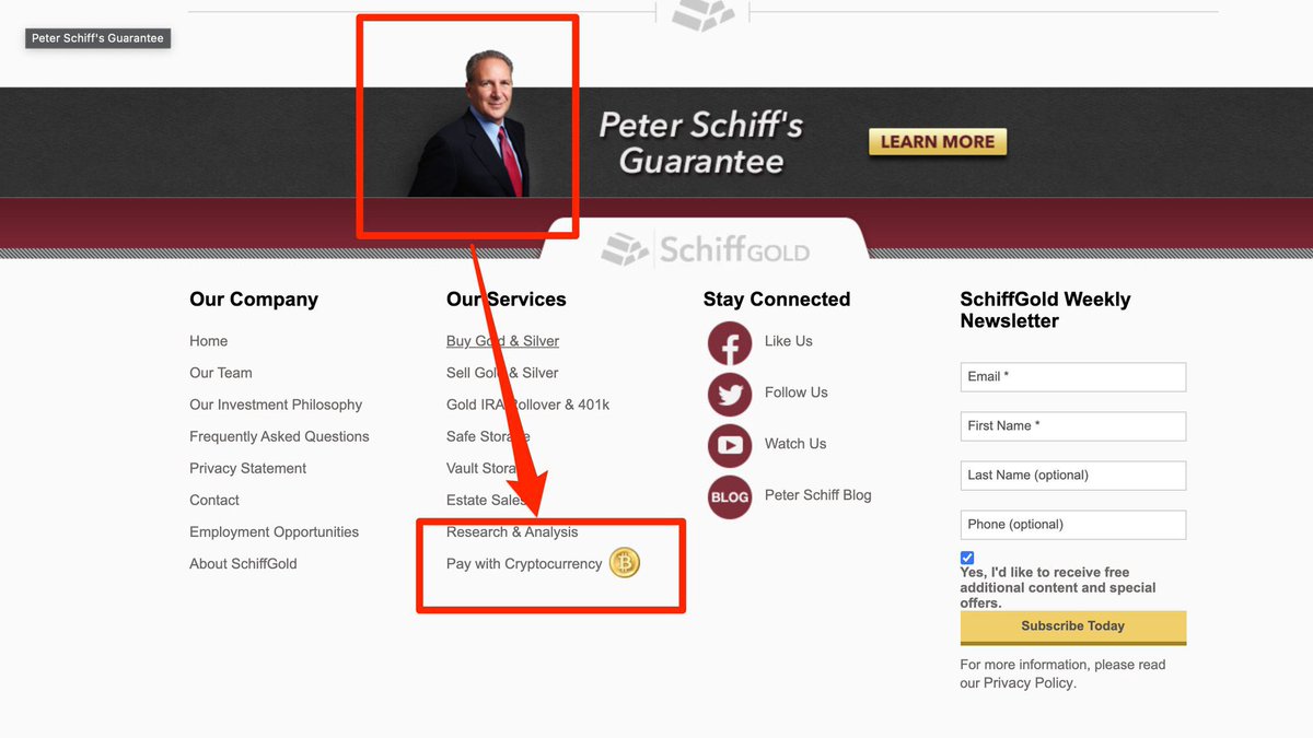 Peter Schiff: You can’t buy anything with #Bitcoin. 

Also Peter Schiff 👇👇👇