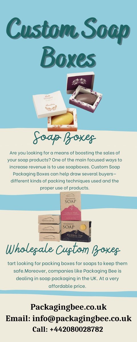 HarryLee110's tweet photo. Custom Soap Boxes

Soap is the basic thing in our life. Everyone used soap in different favour. 
https://t.co/VDe61UwSdy

#customboxes

#custompackaging

#customsoapboxes

#customsoappackaging

#customlogosoapboxes

#customwindowsoapboxes

#customprintedsoapboxes https://t.co/KupkuDgEmY