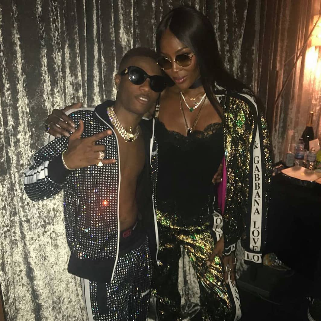 WizkidGallery's tweet photo. .@wizkidayo x The Superstar British Model @NaomiCampbell ❤️🖤 https://t.co/D9v1YY4bYA