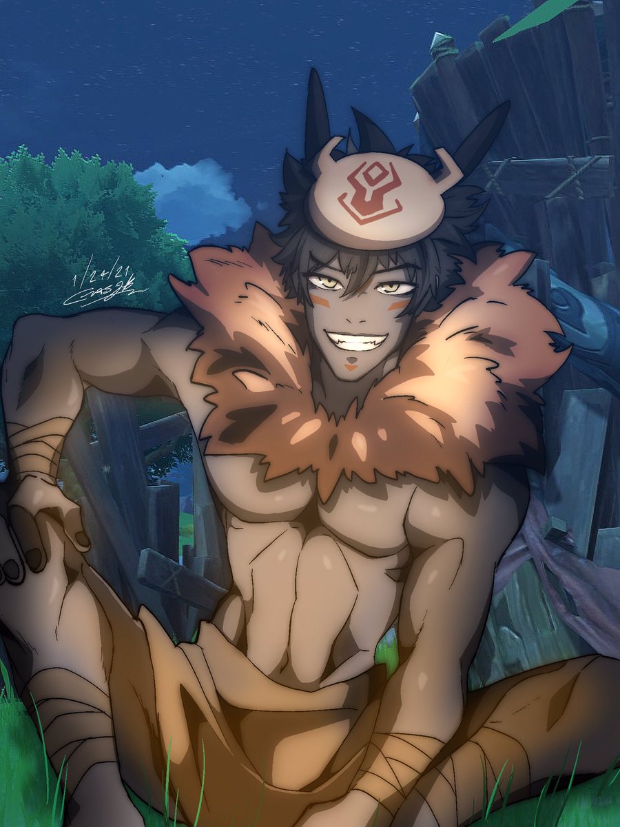 CesarZebrah's tweet photo. Hilichurls Human Form #GenshinImpact #genshinimpactfanart #hilichurls #原神 #ZeArt https://t.co/97zR3bA3kG