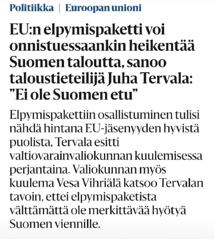 Kimmo_Kautio's tweet image. Ammattilaiset eivät sentään kehtaa valehdella! #elpymisrahasto #elpymisväline