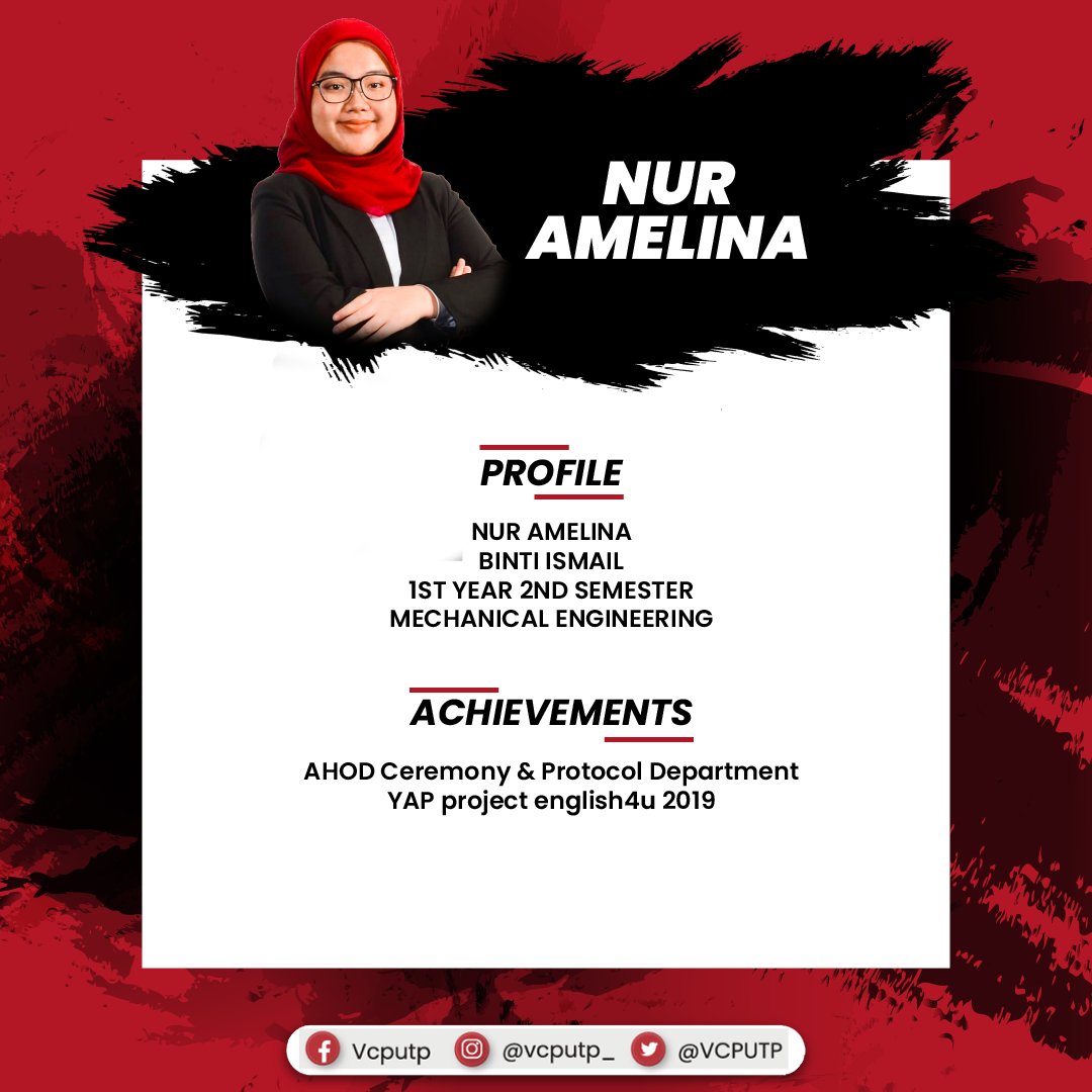 VCPUTP's tweet photo. βVCP STUDENT DIVISION LINE UP PART 1 β
π₯ Drum Roll π₯
We would like to introduce all candidates representing Varsity Civic Party in UTP Campus Election 2021!
#VCPUTP
#InVCPWeTrust
#UTPElection2021 https://t.co/ZlY6iYSsm0