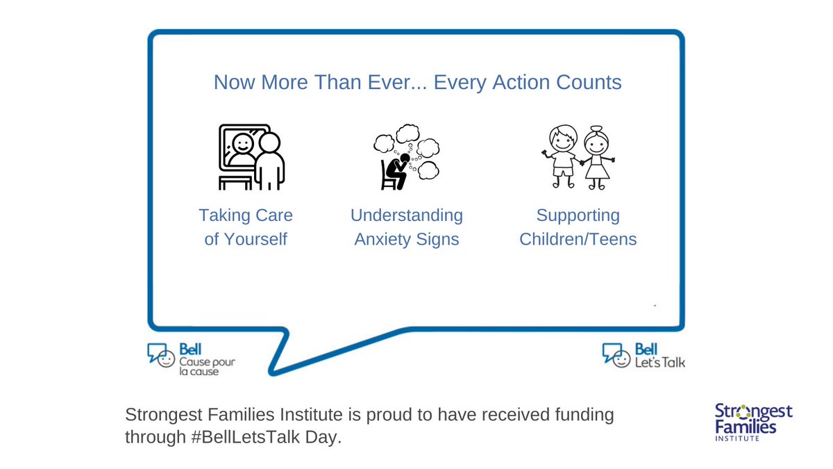 StrongestFam's tweet photo. Bell Let’s Talk Day is January 28. Spread the word and help us end the stigma associated with mental illness and grow their funding for mental health.  As a recipient of #BellLetsTalkDay generous donations, we encourage you to join us to make #everyactioncount. #talk #text #share https://t.co/HpUeVHg2Rq
