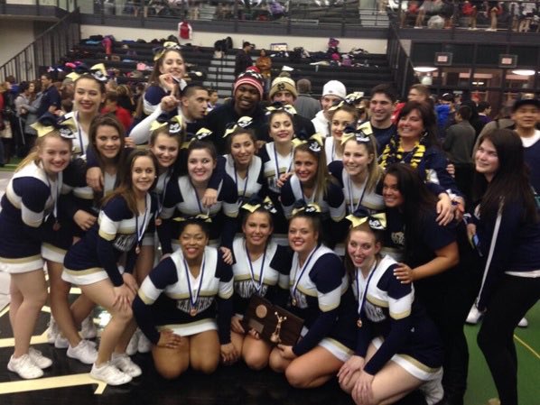 NDFprincipal's tweet photo. #NDFlashback ... March, 2014. ND Cheer places at States! https://t.co/Nv4XulzXb7