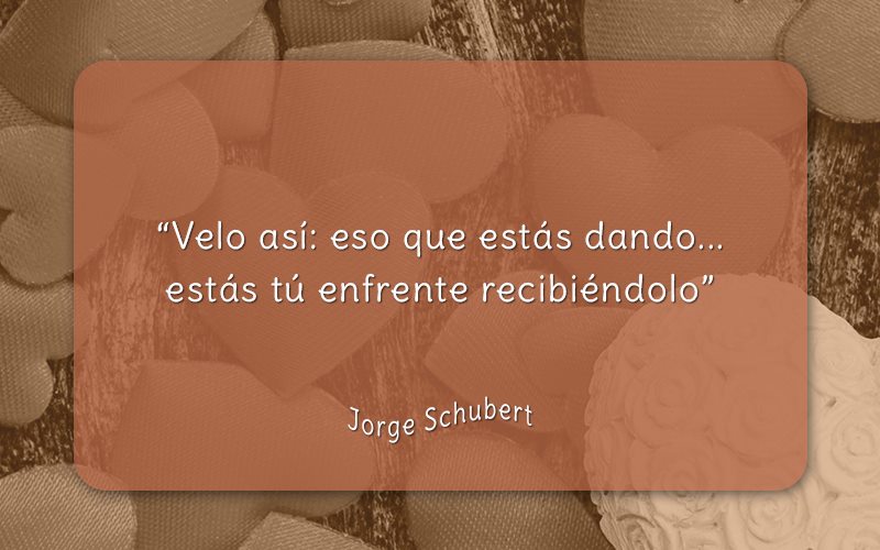 FilosofiaEspir's tweet photo. "Velo así: eso que estás dando, estás tú enfrente recibiéndolo"

#JorgeSchubert https://t.co/qmmteFh1O2