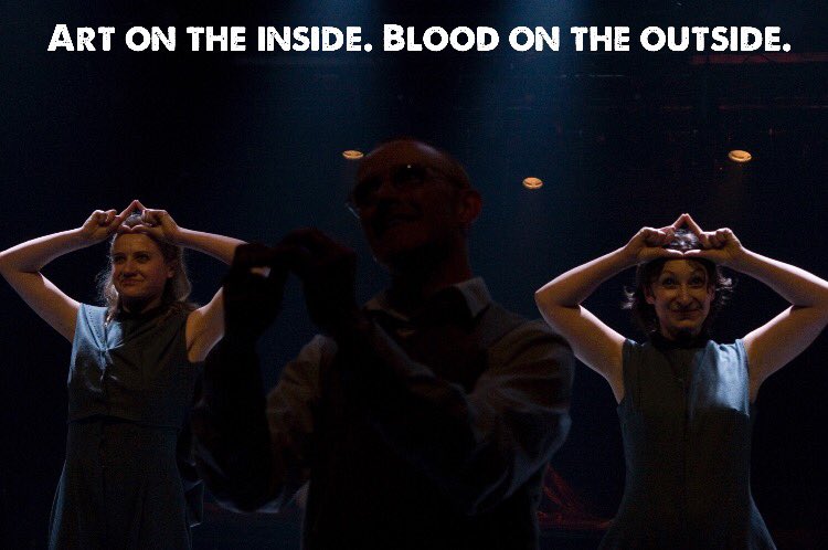 foolishpeople's tweet photo. “Art on the inside. Blood on the outside.”
Dead Language 2007, performed at the Institute of Contemporary Arts in London.
Writer / Director @johnharrigan
#artwar #warhole #deadlanguage #emins #future #ritual #ritualtheatre #theatre #artists #muses #apocalypse #culture https://t.co/j83tEIZXS6
