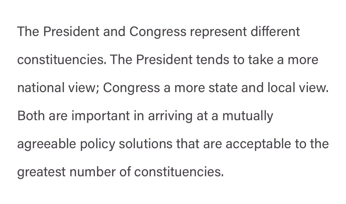 So just real quick because the separation of powers was blurred like shit during the Trump administration and I think this will be crucial to keep in mind during the first 100 days: The President has an agenda/priorities, but only congress drafts actual law.
