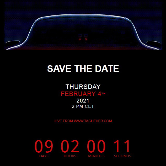 Big announcement coming from <a href="/TAGHeuer/">TAG Heuer</a> on Feb 4 . . . CEO Frederic Arnault promises the biggest partnership in the history of the brand.  

Is this the long-rumored partnership with Porshce?  Two legendary Carreras coming together, at last?

More here -- 

chronocentric.com/forums/heuer/i…