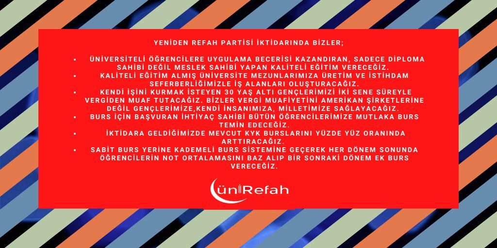 Üniversiteli gençlerimize daha iyi bir gelecek sunmak için;   BİZ VARIZ !