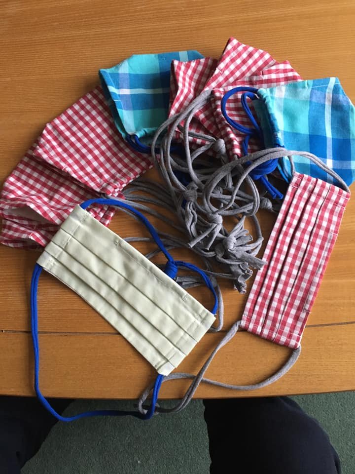 More face coverings made, ready to be distributed 👏👏