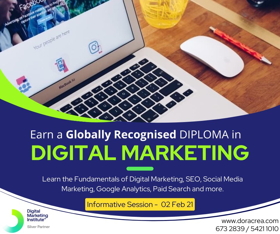crea_dora's tweet photo. Learn the 10 Digital Skills That Can Make You Instantly Employable.
Register for the Informative Session on 2 February 2021.
#digitalmarketing #socialmediamarketing #analytics https://t.co/GhgAP7jNaG