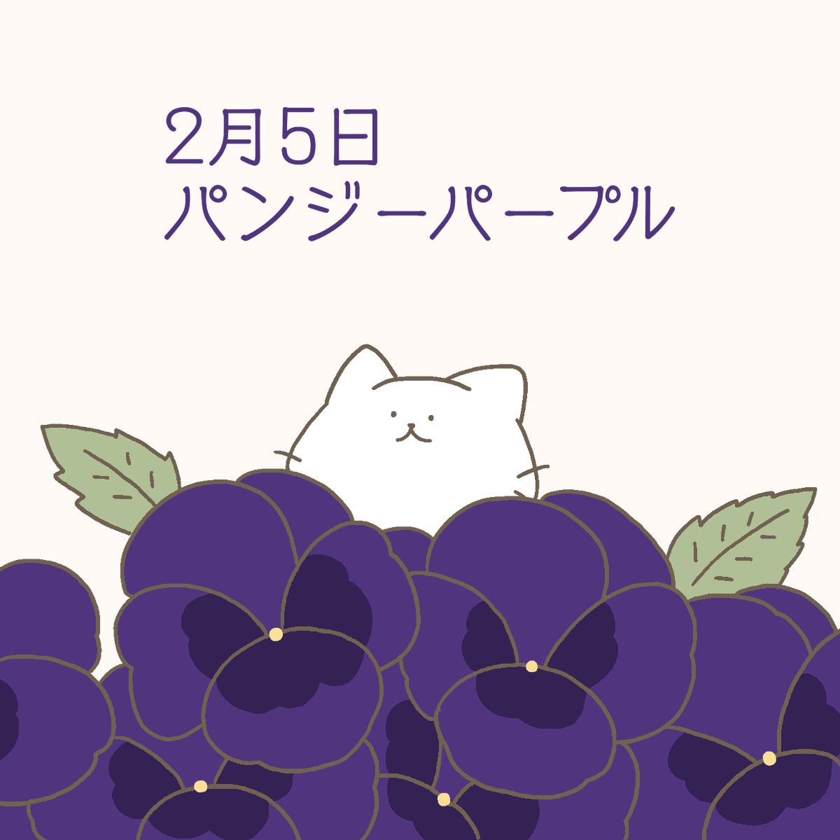2020/02/05 パンジーパープル
#バースデーカラー
#誕生色 