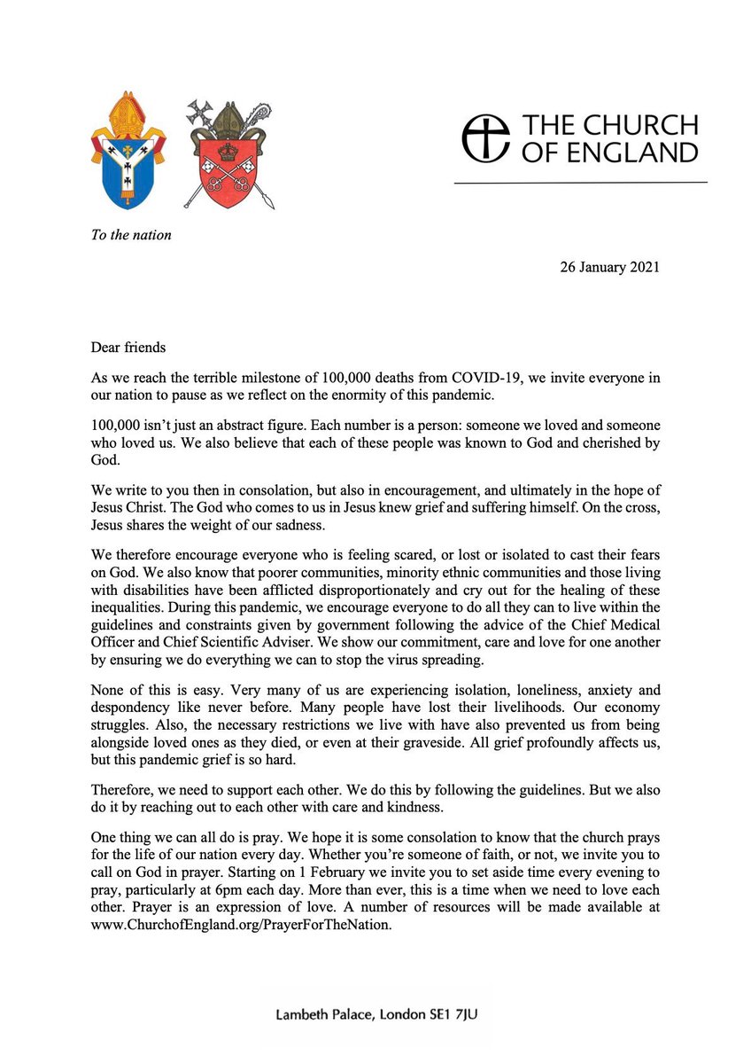 The Church of England tweet media