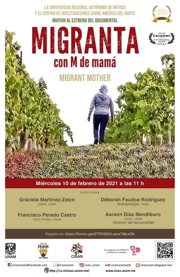 sofiachiquetts's tweet photo. CISAN UNAM INVITA al estreno del documental "Migranta con M de mamá", dirigido por el Dr. Aaraón Díaz Mendiburo
🗓⏰Miércoles 10 de febrero, 11 h
⬇️Registro: https://t.co/HE6VaOCOHC ¡No se lo pierdan! #cisanunam #migranta #sofiachiquetts #unam #mexico🇲🇽 https://t.co/6WY9GYlU1k